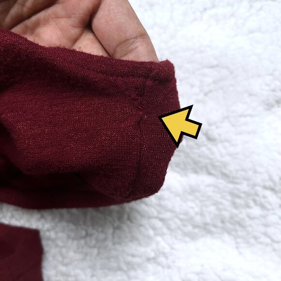 Leith Melange Wrap Ruched Dress Womens Size XS Red Dresses - Picture 11 of 16